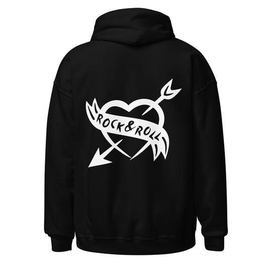 Rock & Roll Unisex Hoodie 2 Black - Back